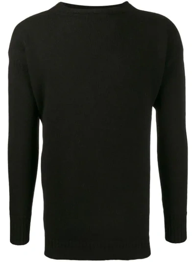 Aspesi Crew Neck Sweater In Black