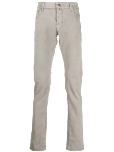 Jacob Cohen Slim Fit Jeans In Neutrals