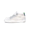 GOLDEN GOOSE Mid Star Sneakers in White Leather