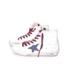 GOLDEN GOOSE Francy Sneakers in White/Navy Star/Fur