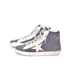 GOLDEN GOOSE Francy Sneakers in Asphalt Suede/Fuchsia/Gold Star
