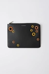 ACNE STUDIOS Eyelet document holder Black/brown