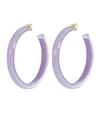 ALISON LOU MEDIUM LAVENDER LOUCITE JELLY HOOPS