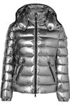 MONCLER METALLIC HOODED QUILTED SHELL DOWN JACKET