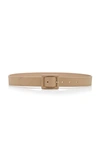 ANDERSON'S SKINNY SQUARE BUCKLE LEATHER BELT,749853