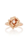 Anita Ko 18k Rose Gold And Diamond Ring In Pink