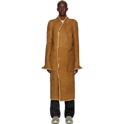 Rick Owens 黄褐色纳帕大衣 In 17321 Rust