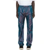 FEAR OF GOD BLUE IRIDESCENT NYLON BAGGY LOUNGE trousers