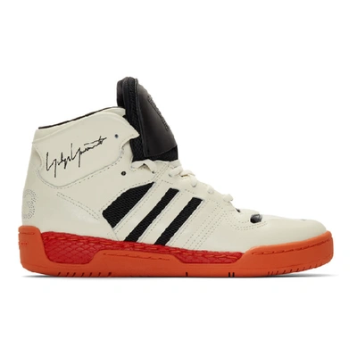 Y-3 Hayworth Striped High-top Trainers In White