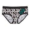 DOLCE & GABBANA DOLCE AND GABBANA BLACK DG LOGO BRANDO BRIEFS