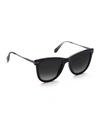 Krewe Simone Acetate & Metal Square Sunglasses In Black