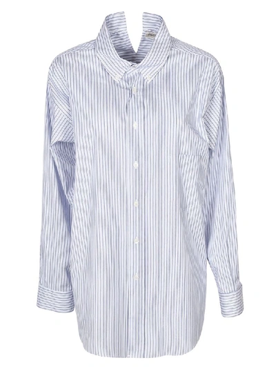 Covert Official Striped Shirt In Azure