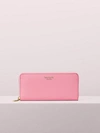 Kate Spade Sylvia Slim Continental Wallet In Blustery Pink
