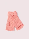 Kate Spade Bow Pop Top Gloves In Chilled Apricot