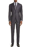 CANALI SIENNA SOFT CLASSIC FIT PLAID WOOL SUIT,BF00070140L1329037Z1