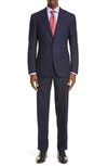 CANALI SIENNA SOFT CLASSIC FIT WINDOWPANE WOOL SUIT,BR02180304L1329037Z1