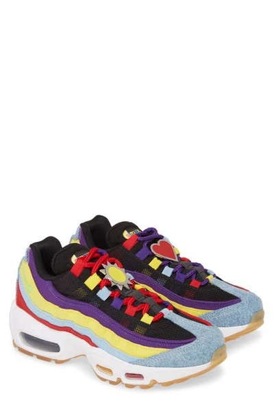 Nike Air Max 95 Sp Sneakers In Psychic Blue/ Yellow/ White
