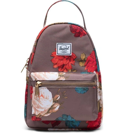 Herschel Supply Co Mini Nova Backpack In Vintage Floral Pine Bark