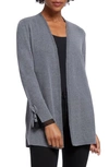 Nic + Zoe Tie Cuff Cotton Blend Cardigan In Earl Grey