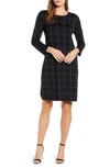 ANNE KLEIN WINDOWPANE SWEATER DRESS,10736812