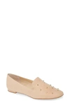 Katy Perry Allena Embellished Flats Women's Shoes In New Nude