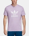 Adidas Originals Adidas Men's Originals Adicolor Trefoil T-shirt In Purple Glow