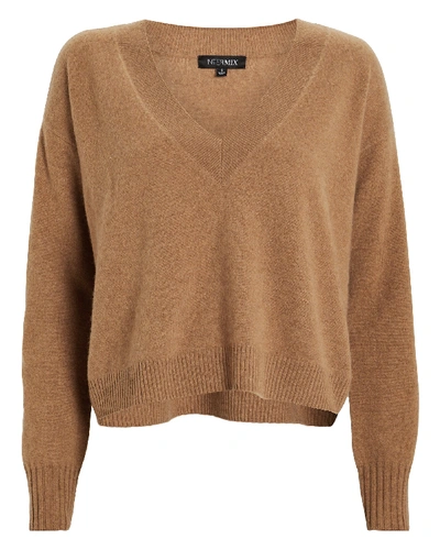 Intermix Elroy V-neck Cashmere Sweater In Honey