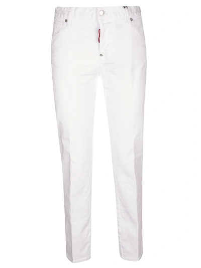 Dsquared2 Cropped Jeans In White