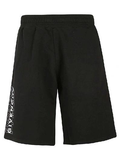 Givenchy Logo-print Cotton-jersey Shorts In Black