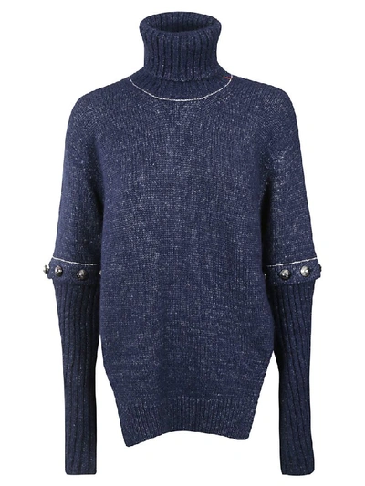 Chloé Turtleneck Sweater In Blue