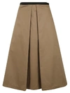 ANTONIO MARRAS REAR ZIPPED SKIRT,11104814