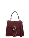 CHLOÉ ABY SMALL SHOULDER BAG IN VIOLA LEATHER,11105072