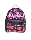 KENZO BACKPACK KOMBO PEONIE IN LEATHER AND FABRIC,F962SA403F08.30-1