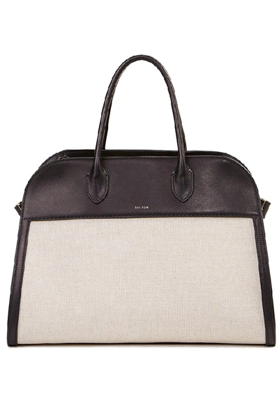 The Row Bag 'margaux' Natural/black In White