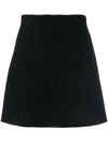 N°21 Panelled A-line Mini Skirt In Black