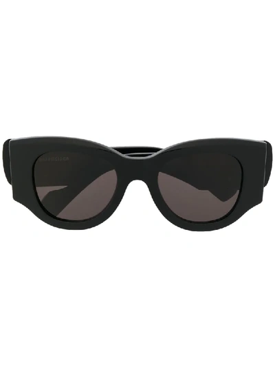 Balenciaga Chunky Cat Eye Sunglasses In Black