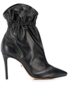 Schutz Stiletto Heel Ankle Boots In Black