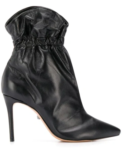 Schutz Stiletto Heel Ankle Boots In Black