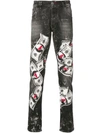 PHILIPP PLEIN DOLLAR STRAIGHT-LEG JEANS