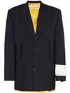 Off-white Reconstructed Jacket In Black