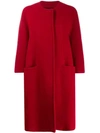 GIANLUCA CAPANNOLO COLLARLESS COCOON COAT