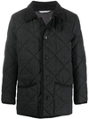 MACKINTOSH WAVERLY CHARCOAL QUILTED WOOL JACKET | GQ-1001