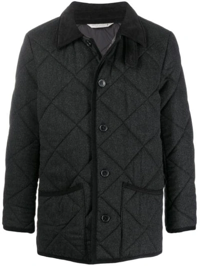 Mackintosh Waverly Charcoal Quilted Wool Jacket | Gq-1001 In Black