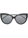 Saint Laurent Women's Cat Eye Sunglasses, 56mm In Black