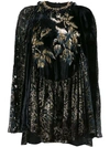 Biyan Fil Coupé Velvet Top In Black