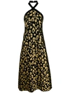 TEMPERLEY LONDON JOSIE LEOPARD-JACQUARD GOWN