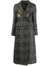 ERMANNO SCERVINO EMBROIDERED LONG COAT