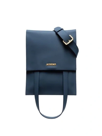 Jacquemus Le Sac Murano Matte Leather Belt Bag In Blue