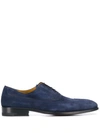 A. TESTONI' EMBOSSED OXFORD SHOES
