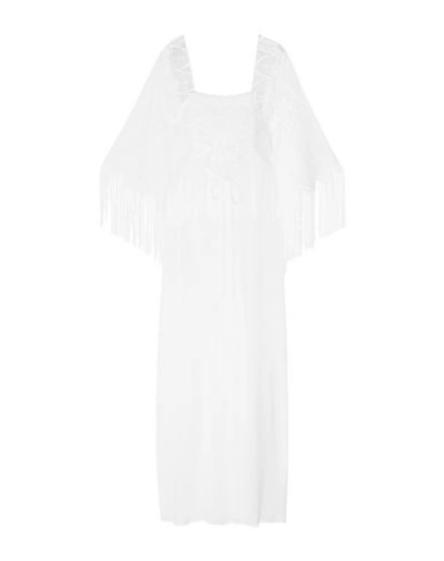 Miguelina Long Dress In White